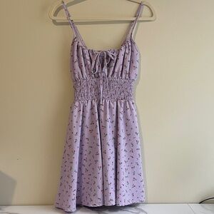 SHEIN Lavender Floral Mini Dress